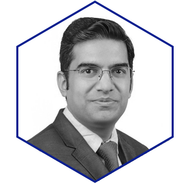 Parag Hex Headshot B&W
